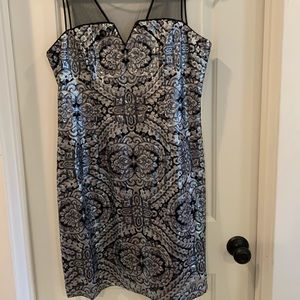 Sequin cocktail mini dress